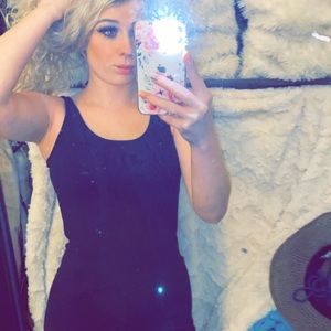 Black tank top dress